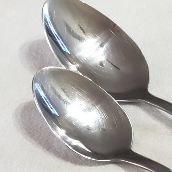 2 Cambridge MADISON Teaspoon 6" Oval Soup & 7.5" Spoon Set stainless flatware - Picture 3 of 7